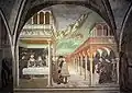 Bankett des Herodes von Masolino im Baptisterium von Castiglione