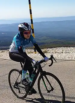Masomah Ali Zada auf dem Mont Ventoux (2020)