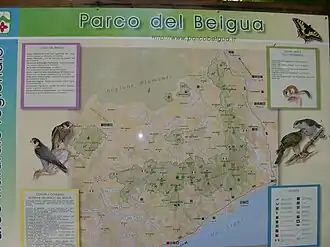 Karte des Naturparks