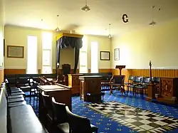 Nachbildung des Greymouth Masonic Lodge Raums