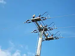 Geöffneter Masttrenner für 20&nbsp;kV