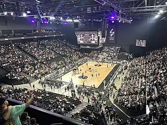Die Arena am 28. Dezember 2023 beim Spiel der EuroLeague gegen Real Madrid (76:77)