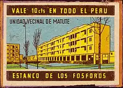 Zündholzschachtel der SOLO mit peruanischem[67] Motiv.