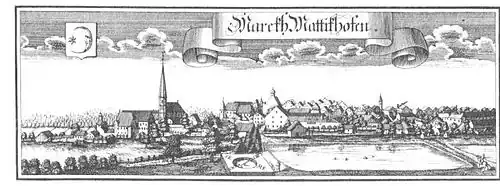 Schloss Mattighofen und der Markt Mattighofen (1721)