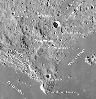 Maupertuis und Umgebung (LROC-WAC)