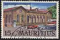 Briefmarke von 1970 mit dem Hauptpostamt in Port Louis