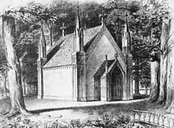 Projektzeichnung des Mausoleums, 1840