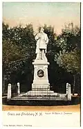 Denkmal für Kaiser Wilhelm I. in Friedeberg (Neumark) auf einer historischen Ansichtskarte