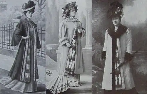 Unterschiedliche Damen-Fehwammen- oder Steinmarderwammen-Futter (Anfang 20.&nbsp;Jh.)