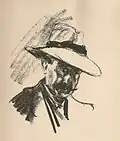 Selbstporträt Max&nbsp;Liebermann, Lithografie, 1917