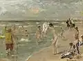 Max Liebermann: Badende Knaben / Jungen in Zandvoort, um 1896