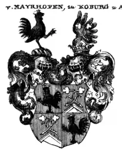 Vermehrtes Wappen nach 1560 in Siebmachers Wappenbuch