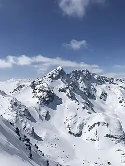 Mazzaspitz (links) und Jupperhorn (rechts), aufgenommen vom Piz Scalotta
