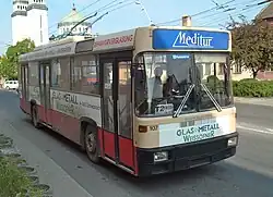 Steyr-Kiepe STS 11, ex Salzburg Nr. 107, in Mediaș (Rumänien)