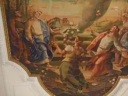 Deckengemälde, Detail