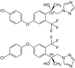 Strukturformel von Mefentrifluconazol
