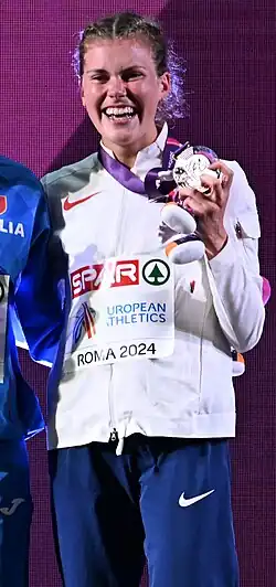 Megan Keith bei den Europameisterschaften 2024 in Rom