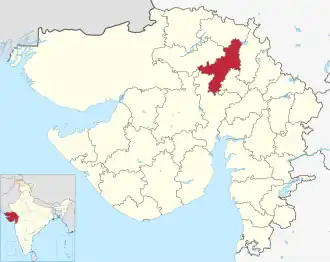 Lagekarte des Distrikts