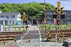 Bahnübergang in Nagoya