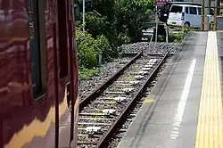 Ende von Gleis 1 (Juli 2008)