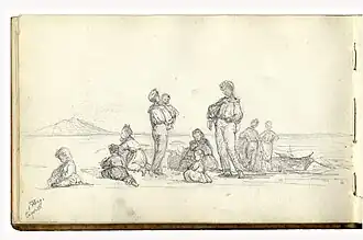 4. Mai. Capri. Menschengruppe