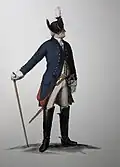 Offizier der altpreußischen berittenen Artillerie
