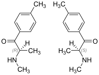 Strukturformeln von (±)-Mephedron