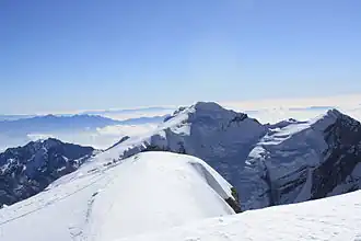 Blick von der Mera-Peak-Standardroute auf den Naulekh