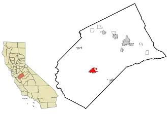 Lage im Merced County