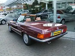 420 SL, Heckansicht, offen