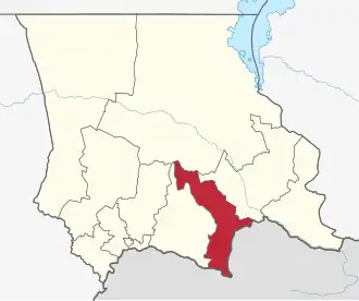 Lage im Oblys Schambyl