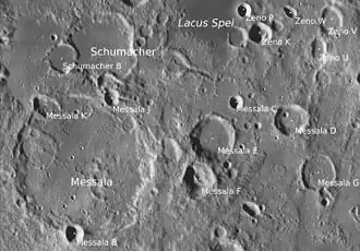 Messala mit Nebenkratern (LROC-WAC)
