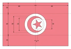 Aufbau der Nationalflagge