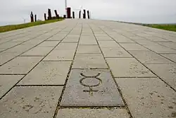 Pflasterstein "Merkur" auf dem Planetenweg