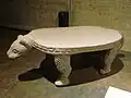Reibstein (metate) in Jaguarform