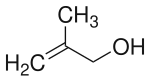 Strukturformel von 2-Methyl-2-propen-1-ol