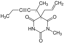 Strukturformel von Methohexital