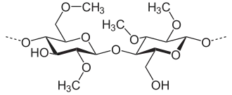 Strukturformel Methylzellulose