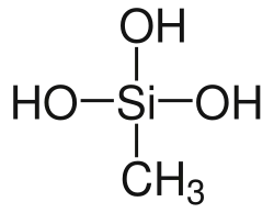 Strukturformel von Methylsilantriol