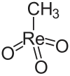 Struktur von Methyltrioxorhenium