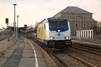 246 002 bei einer Probefahrt durch Bautzen