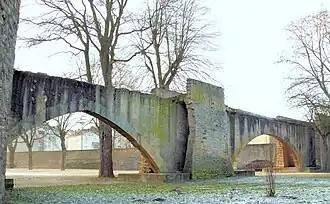 Ehemaliges Wassertor „Pont des Grilles de la Basse-Seille“ (Gitterbrücken an der unteren Seille)