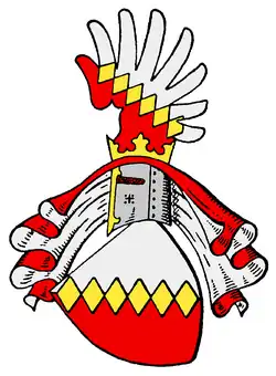 Wehrgehänge im Wappen derer von Metzradt