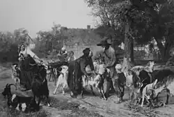 Der Ziegenhändler im Dorf, 1863