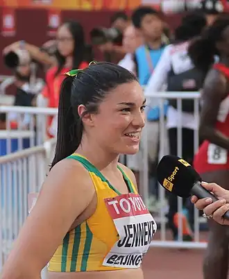 Michelle Jenneke – ausgeschieden als Fünfte des ersten&nbsp;Halbfinals