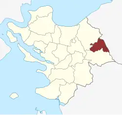 Lage des Harndrup Sogn in der Middelfart Kommune