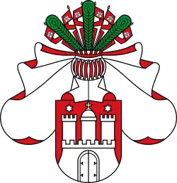 Mittleres Wappen der Freien und Hansestadt Hamburg
