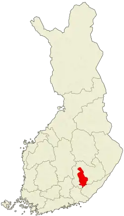 Lage von Mikkeli in Finnland