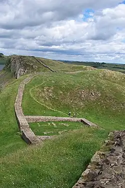 Der Hadrianswall bei Steel Rigg (Meilenkastell 39)
