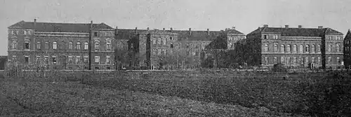 Gebäude der Kavallerieschule in Hannover um 1896, zu dieser Zeit noch Militärreitinstitut Hannover